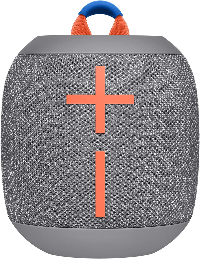 Ultimate Ears Wonderboom 2 Wireless Speaker, Deep Bass, 360 ° Surround Sound, Waterproof, 2 Speaker Connection for Powerful Sound, 13h Battery, Grey