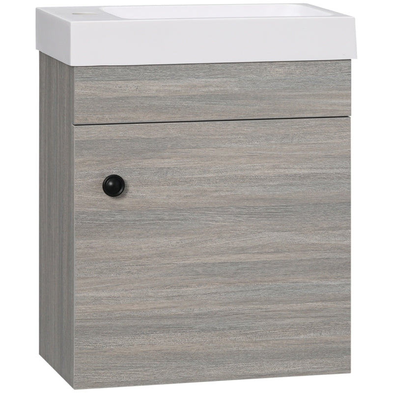 Bathroom Vanity Unit With Basin, Grey