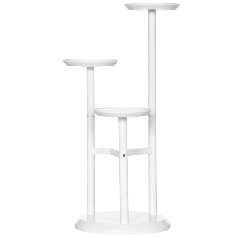 3-Tier Plant Stand, Shelf Rack, - White