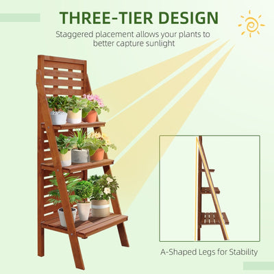 Three-Tier Plant Stand, Outdoor Indoor Organiser