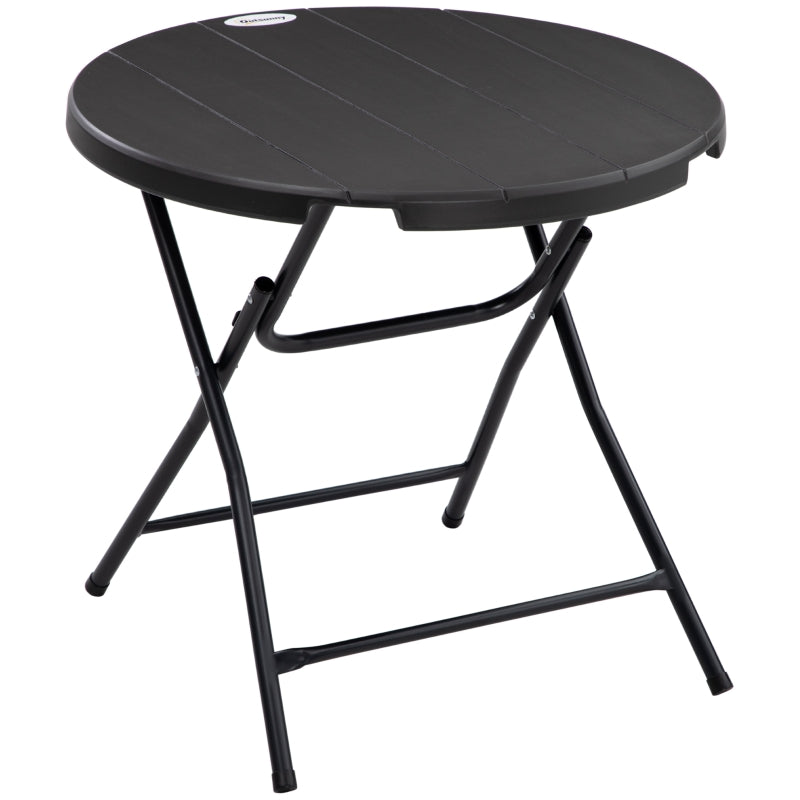 Foldable Round Garden Table- Dark Grey