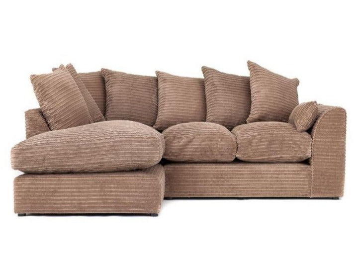 Porto Jumbo Cord 2 Seater Sofa - Brown