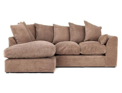 Porto Jumbo Cord 2 Seater Sofa - Grey