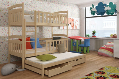 Viki Bunk Bed with Trundle and Storage