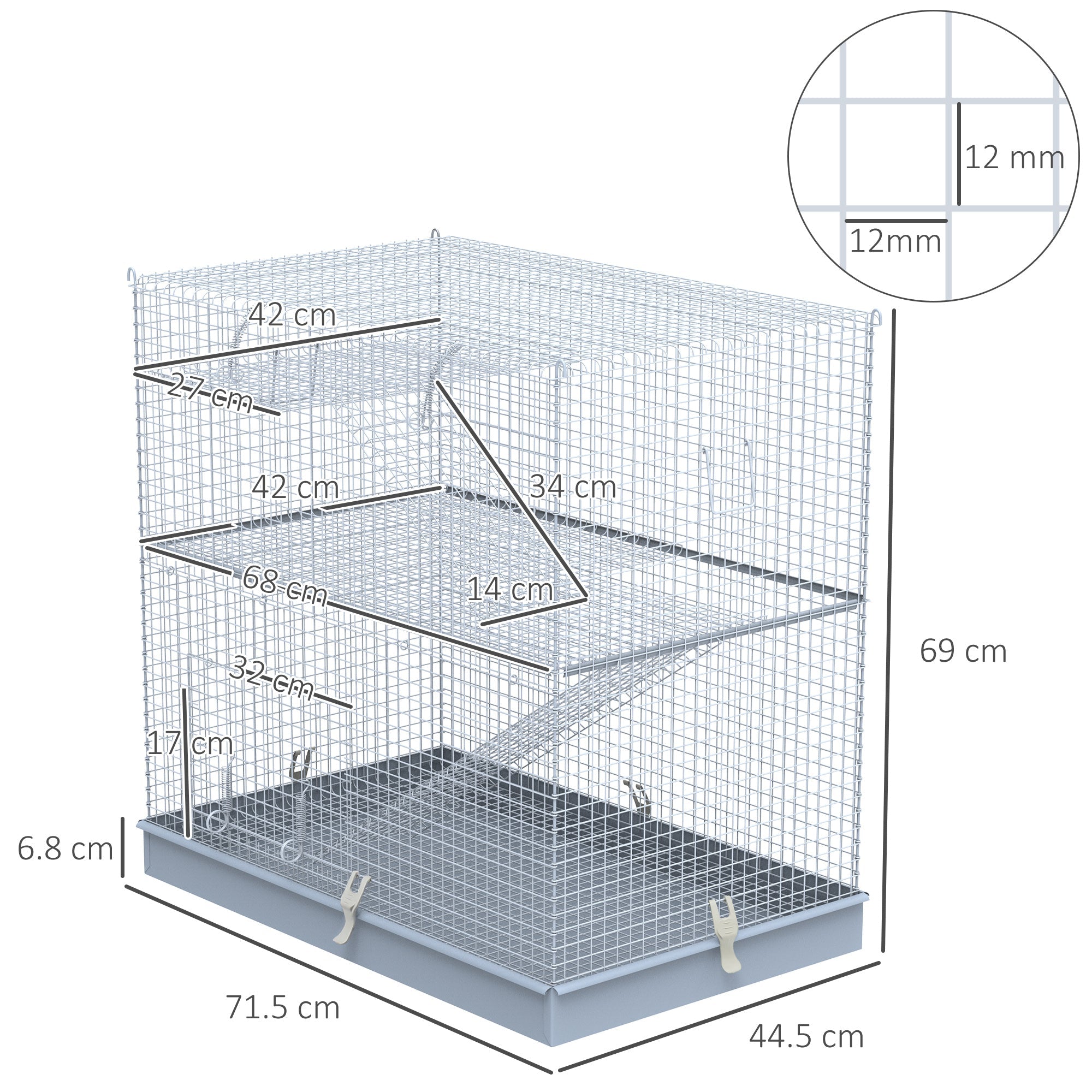 3 tier hotsell chinchilla cage