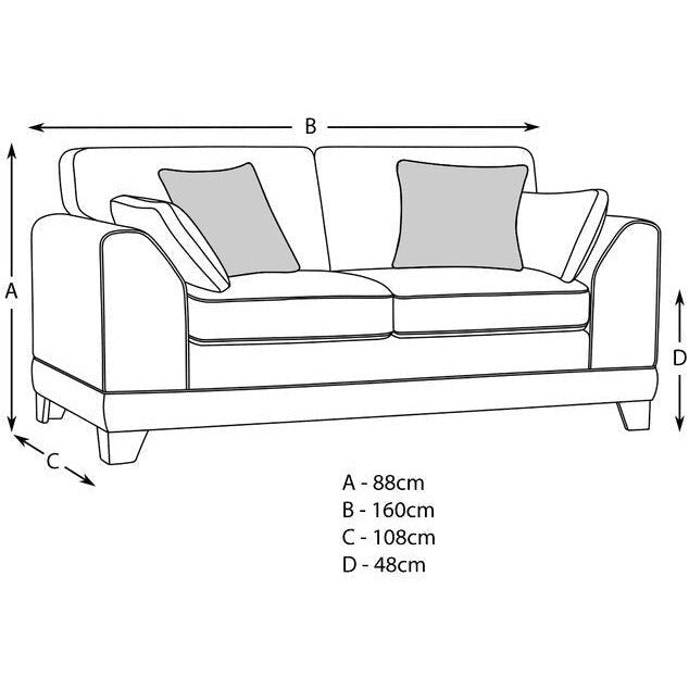 Hillard Natural Linen 2 & 3 Seater Sofa Set