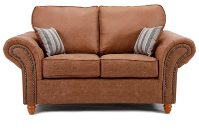 Oakland 3+2 Seater Plush Sofa Set- Tan