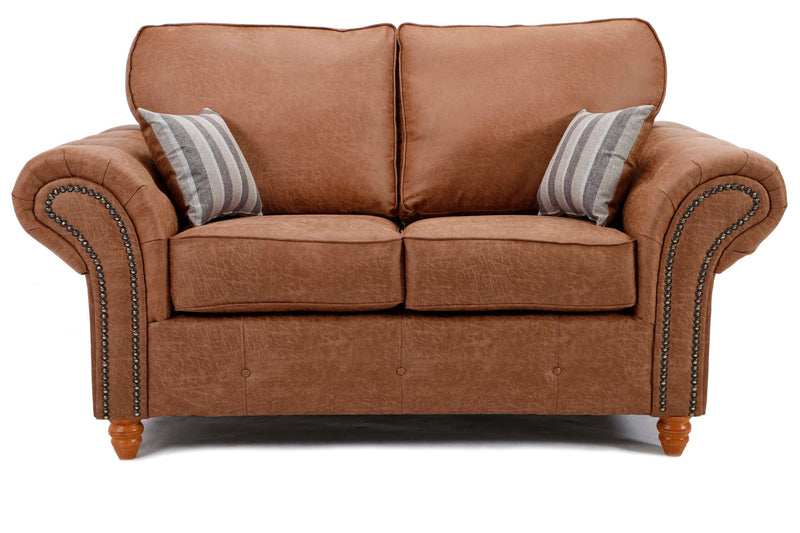 Oakland 3+2 Seater Plush Sofa Set- Tan