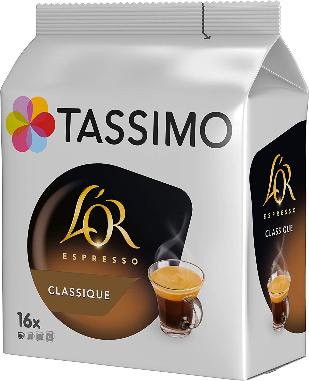 JACOBS L’OR Espresso Tassimo Compatible Coffee Capsules Box 16 Drinks