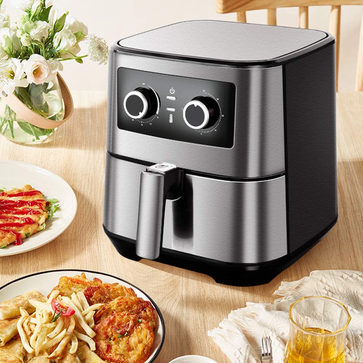 Uten 5.5L Air Fryer Oven for Home Use 1700W with Rapid Air