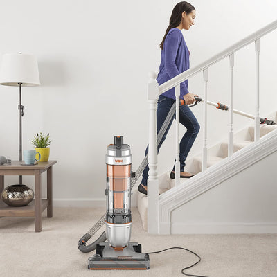 Vax Air Stretch Upright Vacuum Cleaner | Over 17m Reach | Powerful, Multi-cyclonic, with No Loss of Suction | Lightweight - U85-AS-Be [Energy Class A]