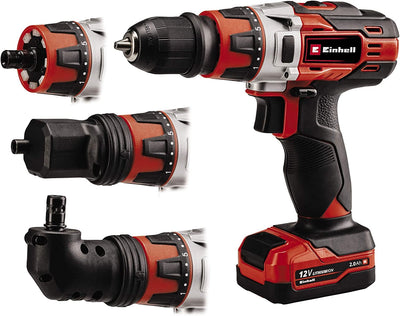 Einhell TE-CD 12/1 3X-Li Cordless Drill Driver With Battery And Charger | 30Nm, 2-Speed, 10mm Drill Chuck | Combi Drill With 39 Piece Drill Bit Set