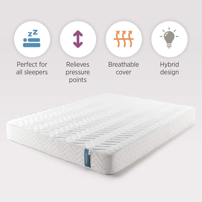 Summerby Sleep' No1. Coil Spring and Memory Foam Hybrid Mattress | Single: 90cm x 190cm