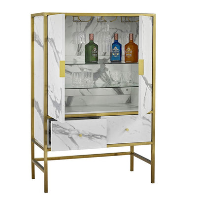 Monaco Luxurious 2 Doors Drinks Cabinet - White