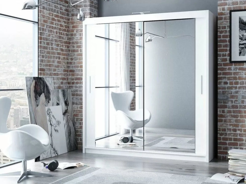 Avanti Sliding Wardrobe - White, Black, Grey