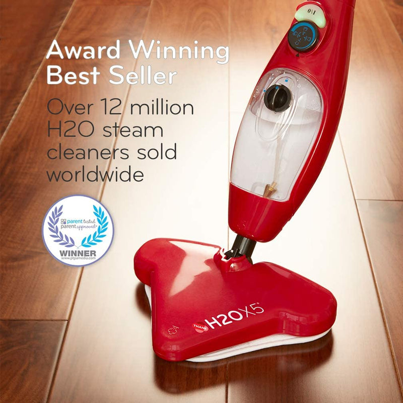 H2O X5 Steam Mop and Handheld Steam Cleaner for Floors, Carpets, Windows, Upholstery, Kitchens & Bathrooms