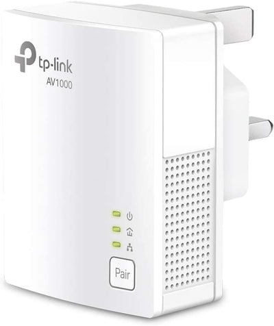 TP-Link TL-PA717 KIT 1-Port Gigabit Powerline Starter Kit, Data Transfer Speed 1000 Mbps for HD 4K Video Streaming and Online Gaming (for Wired Only)