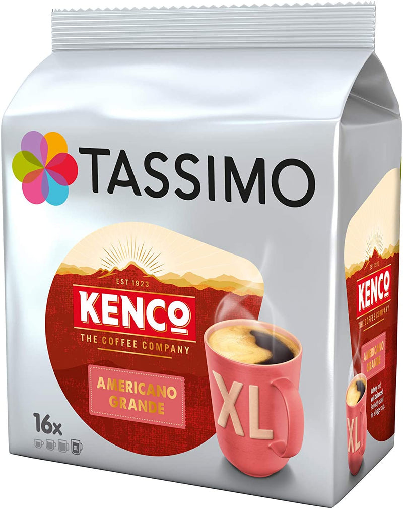 Tassimo Kenco Americano Grande Coffee Pods - 10 Packs (160 Drinks)