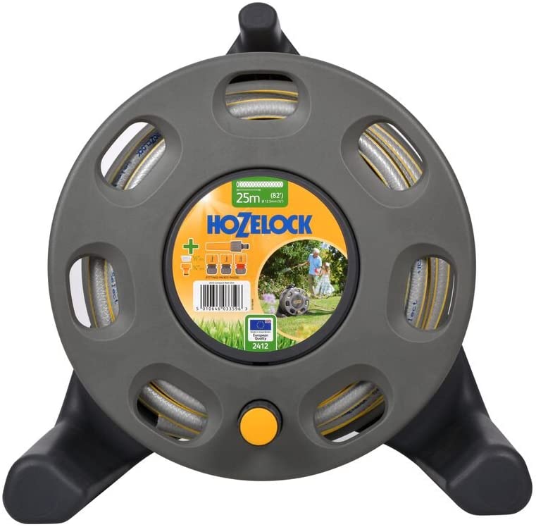 HOZELOCK 30m Compact Reel with 25m Hose, Grey – Infyniti Home