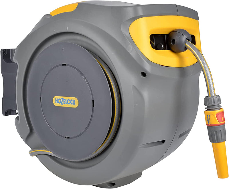 Hozelock 2403 0000 Auto Reel with 30 m Hose, Yellow/Grey