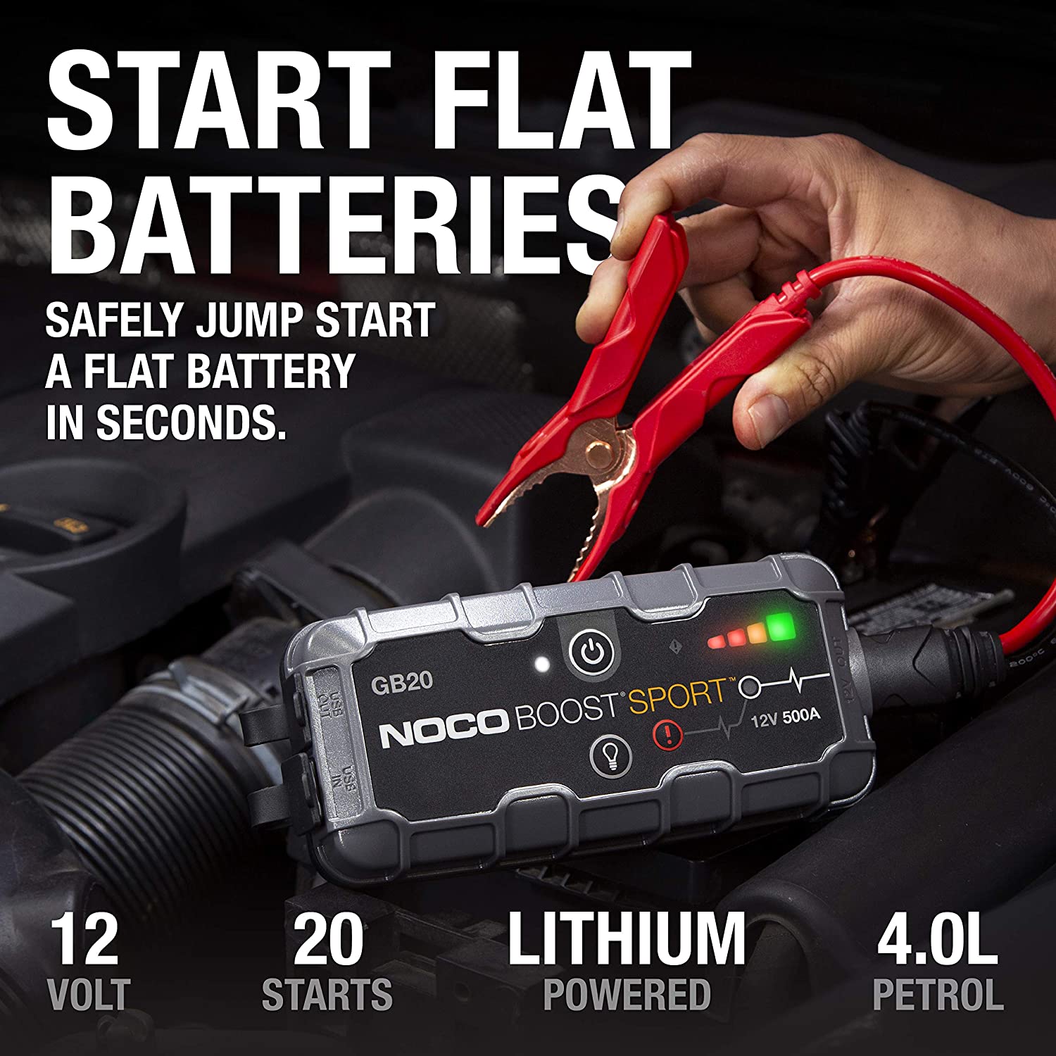 NOCO Boost Sport GB20 500A 12V UltraSafe Portable Lithium Jump Starter –  Infyniti Home