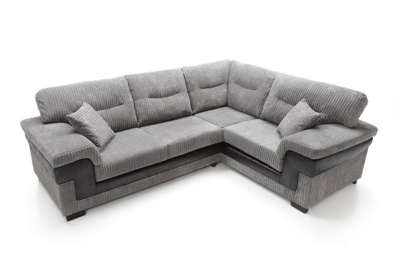 Samson Corded Fabric Corner Sofa Set