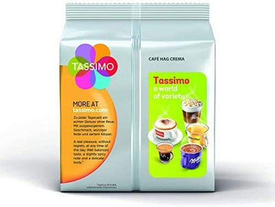 Tassimo Cafe HAG Crema Decaffeinated Coffee Pods - 10 Pack (160 Drinks)