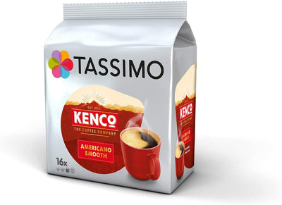 Tassimo Coffee Kenco Bundle - Kenco Americano Smooth/Americano Grande/Pure Colombian pods - Pack of 5 (80 Servings)