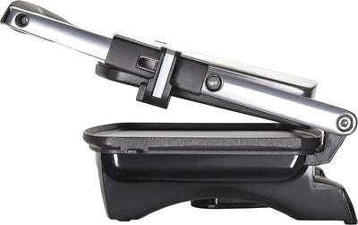 Breville Sandwich/Panini Press & Toastie Maker | 3-Slice | Non-stick-coated aluminium plates | Stainless Steel [VST025]