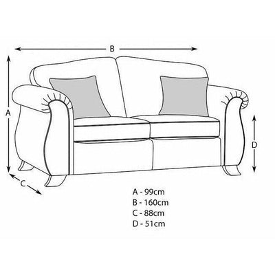 Fairhurst Soft Textured 2 Seater Sofa