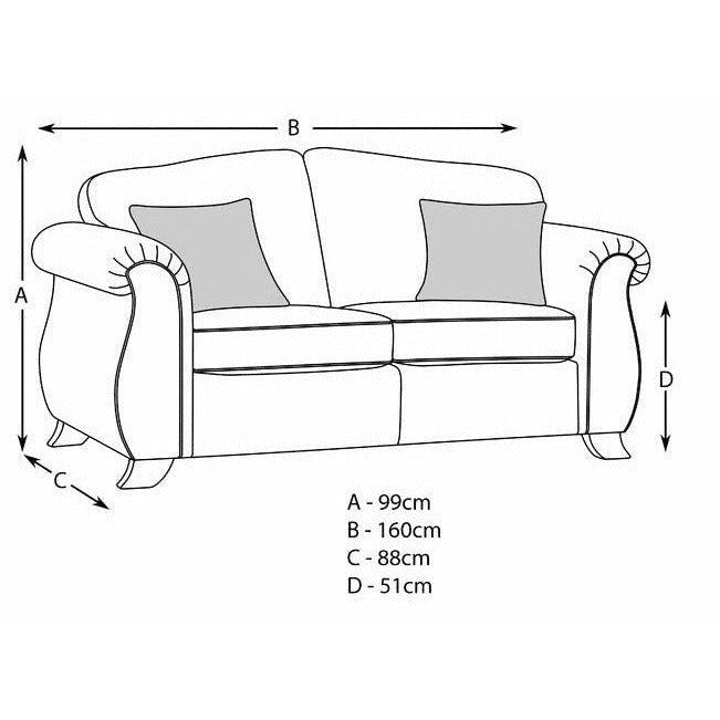 Fairhurst Soft Textured 2 Seater Sofa