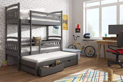 Alan Bunk Bed with Trundle and Storage