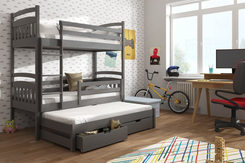 Alan Bunk Bed with Trundle and Storage