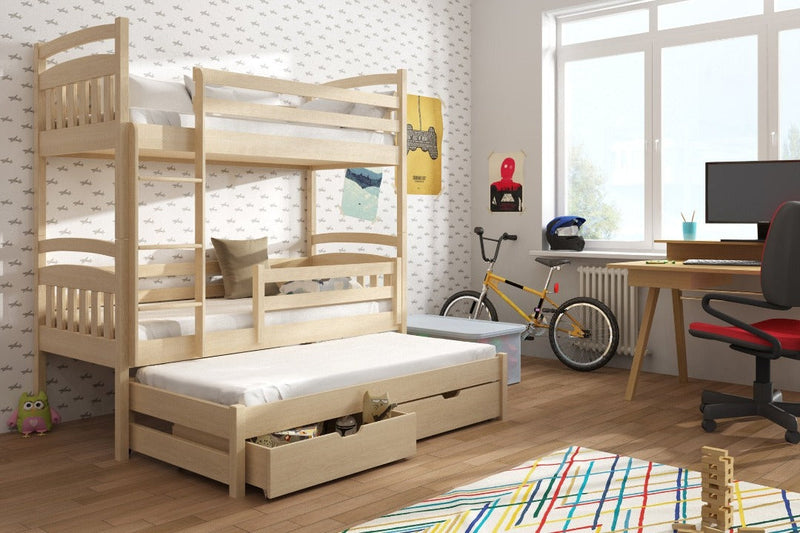 Alan Bunk Bed with Trundle and Storage