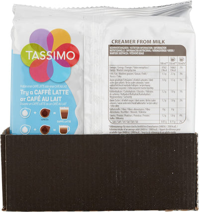 Tassimo Creamer Milk Pods (Pack of 5, Total 80 Coffee Capsules)