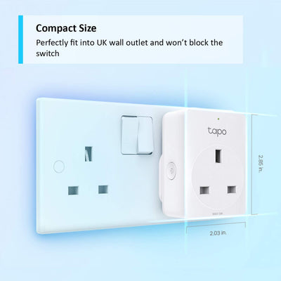 TP-Link Tapo Smart Plug Wi-Fi Outlet, Works with Alexa, Google Home, Wireless Smart Socket, Device Sharing, No Hub Required - Tapo P100 (4-Pack)