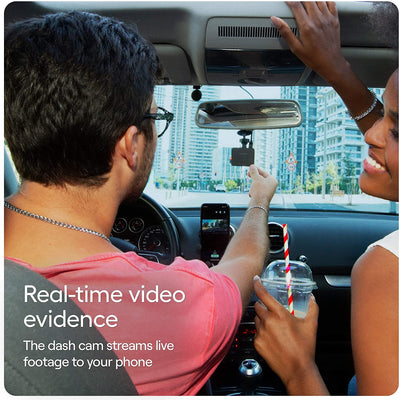 Nexar Beam GPS Dash Cam | HD Front Dash Cam | 2022 Model | 32 GB SD Card Included | Unlimited Cloud Storage | Parking Mode | WiFi