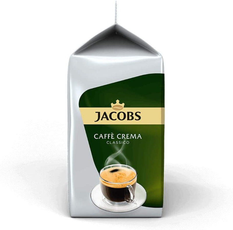 Tassimo Jacobs Caffe Crema Classico Coffee Pods - 10 Packs (160 Drinks)