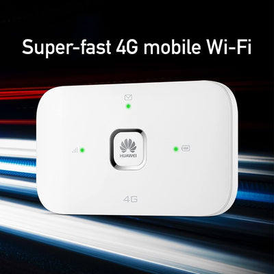 Huawei E5576, CAT 4, Portable 4G Low Cost Travel Wi-Fi, Roams on all World Networks, Genuine UK Warranty Stock, with FREE SMARTY SIM- White