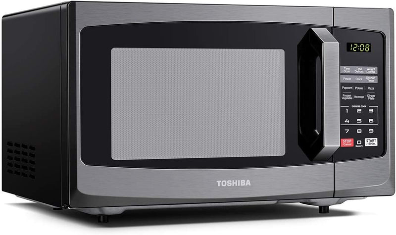 Toshiba 800w 23L Microwave Oven with Digital Display, Auto Defrost, One-touch Express Cook with 6 Cooking Presets, and Easy Clean - ML-EM23P(BS)