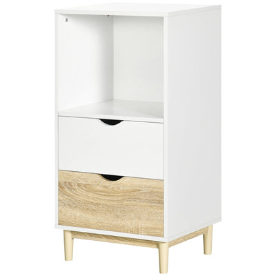 Modern Storage Cabinet Cupboard , White Natural