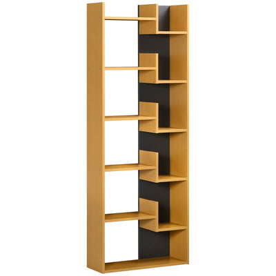 6-Tier Bookshelf, Modern Bookcase , Natural