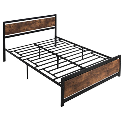 King Size Metal Bed Frame With Headboard And Footboard