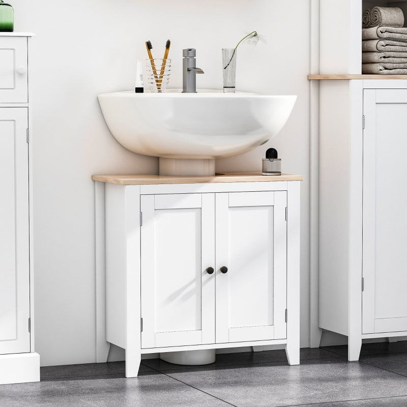 Bathroom Pedestal Under Sink Cabinet Storage