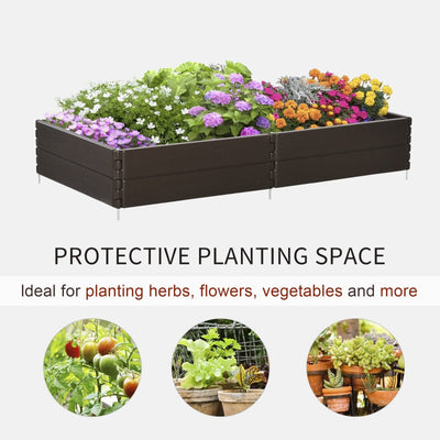 Raise Garden Bed Kit- Brown