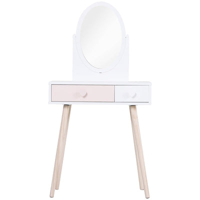 Children's Heart Handle Dressing Table, With Storage