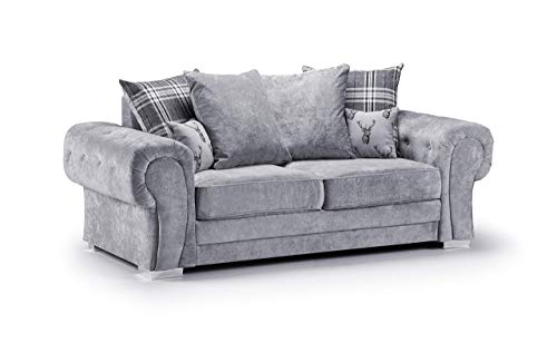 Moana 3 Seater Scatter Back (Grey)