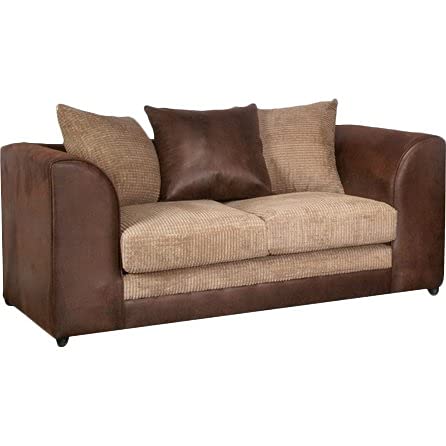 Hannah Jumbo Cord Fabric 2 SEATER Sofa Set Corduroy Material