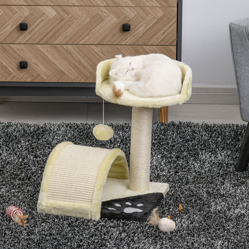 Cat Tree Scratching Post-Beige 36Lx36Wx44H cm