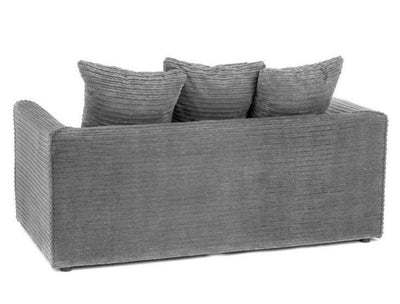 Porto Jumbo Cord 2 Seater Sofa - Grey